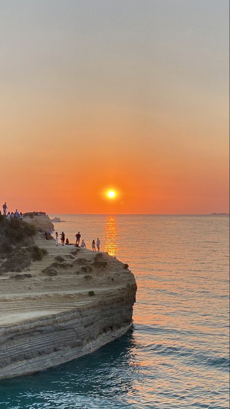 Corfu Greece Aesthetic, Corfu Sidari, Kavos Corfu, Sidari Corfu, Corfu Beaches, Greece Girl, Greece Sunset, Greece Corfu, Gap Year Travel