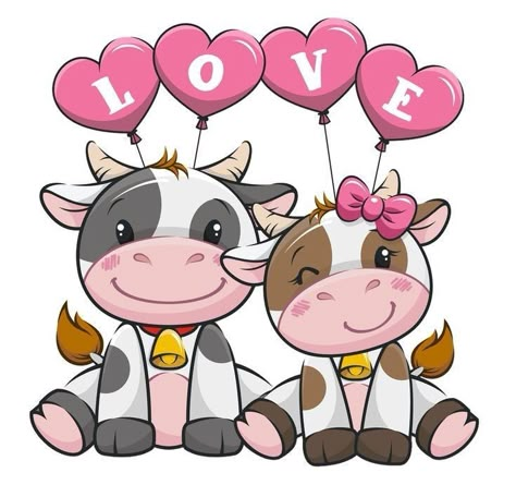 Cow Cartoon Images, Cat Baby Shower, Bull Terrier Art, Valentines Day Drawing, Cow Drawing, Cow Clipart, Cartoon Cow, Cow Art, Personalized Artwork