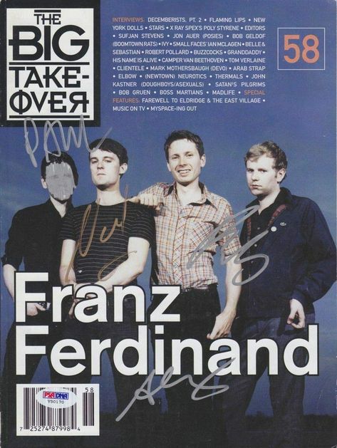 Franz Ferdinand Posters, Nick Mccarthy, Franz Ferdinand Band, Tom Verlaine, Robert Hardy, Alex Kapranos, Mark Mothersbaugh, Bob Geldof, Franz Ferdinand