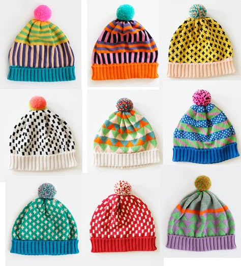 . Knitted Hats Kids, Fair Isles, Knitted Wit, Hat Knitting Patterns, Knitting For Kids, Pom Pom Hat, Knitting Accessories, Knit Or Crochet, Knitting Inspiration