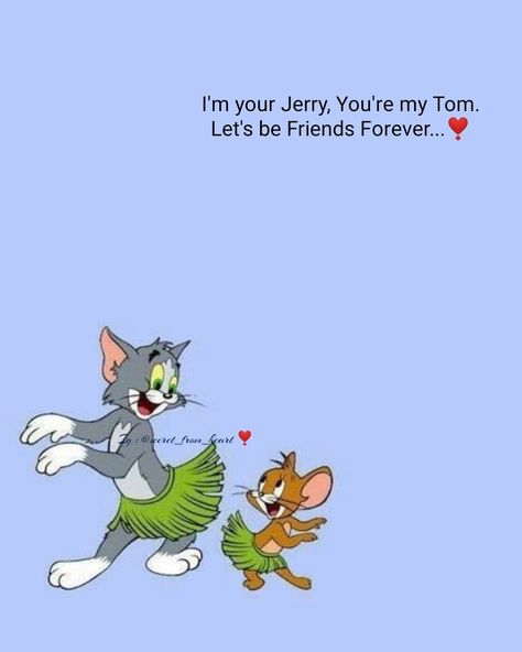 Love posts, romantic lines, love quotes, cute couples, cartoon, Tom & jerry Tom And Jerry Captions Instagram, Tom Anf Jerry Together, Best Frnd Wallpapers, Tom And Jerry Friendship, Tom And Jerry Love Quotes, Tom And Jerry Best Friends Wallpaper, Tom Jerry Quotes, Tom And Jerry Quotes, Tom And Jerry Photos