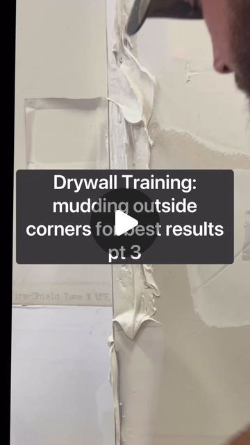 Christopher Kerby on Instagram: "Drywall Training: how to mud an outside corner for best results pt 2. #shorts, #homebuild, #remodel, #fyp" How To Mud Drywall Corners, How To Mud And Tape Drywall Corners, How To Do Drywall, Mud And Tape Drywall Tips, How To Mud Drywall, Drywall Mudding Tips, How To Drywall Diy, How To Mud And Tape Drywall, Mudding Drywall