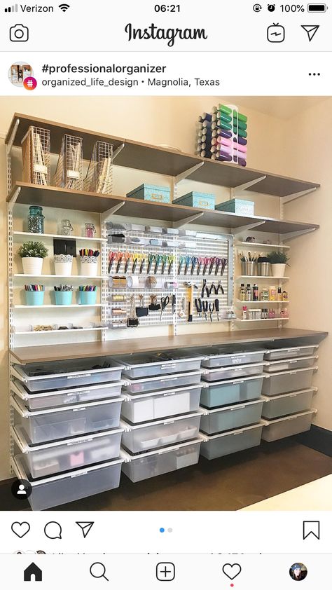 Craft Shed Organization Ideas, Diy Office And Craft Room Combined, Modular Craft Storage, Small Craft Shed Interior Ideas, Small Scrapbook Room Ideas, Craft Nook Ideas, Small Business Office Ideas Design, Small She Shed Craft Room Ideas, Embroidery Shop Organization