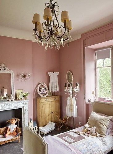 ... Rose Bedroom, Pink Living Room, Big Girl Rooms, Pink Room, Bedroom Paint, Baby Bedroom, Living Room Colors, Bedroom Colors