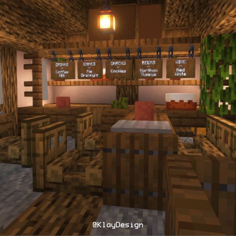 MEDIEVAL TAVERN INTERIORS! Bonjour! Here’s an interior concept of a Medieval Tavern!! 😱 I’ve built the exterior too, I promise 😆. Rate this 1-10! ——————————————— ⁃ 🪴 Follow @klaydesign_mc for more! ⁃ 💬 Lemme know your thoughts! ⁃ 🙌 Complementary Shaders ⁃ 🍳 Repost with credits only! ——————————————— #minecraft #minecraftbuild #minecraftdesign #minecraftideas #minecraftinterior #minecraftinspiration #minecrafthouse #minecraftbuilding #tavern #minecraftmedieval Stores Minecraft, Minecraft Apothecary Build, Minecraft Bar Ideas Medieval, Minecraft Tavern Build, Minecraft Shop Interior, Minecraft Tavern Interior, Minecraft Medieval Tavern Interior, Minecraft Fantasy Tavern, Minecraft Pub