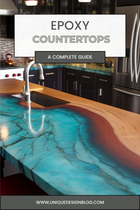 Explore the durable world of epoxy countertops with our enlightening blog post! Learn exactly how long epoxy counters can last, uncover their numerous advantages, and get real about any potential downsides. Plus, gain valuable tips to maximize their durability and get a clear breakdown of installation processes and costs. This guide is a must-read for anyone considering an epoxy countertop for their kitchen or bathroom. Perfect for DIY lovers and those planning a modern home makeover. Countertop Epoxy Diy Kitchen Counters, Epoxy Countertops Diy, Epoxy Countertop Kitchens, Epoxy Countertop Videos, Matte Epoxy Countertop, Epoxy Countertop The Home Depot, Diy Epoxy Countertop, Kitchen Countertops Decor Ideas, Diy Countertop Makeover