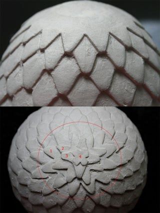 Dragon Egg Diy, Got Dragon Eggs, Game Of Thrones Cake, Foam Paper, Dragon Eggs, Got Dragons, Ceramic Tools, Dragon's Lair, Costume Tutorial