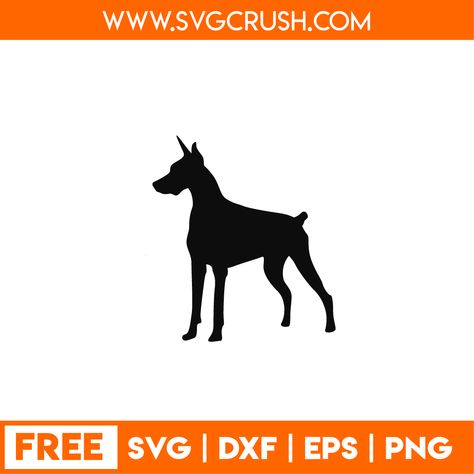 Doberman Svg Free, Cricut Animals, Cricut Gifts, Cricut Svgs, Free Svg Files For Cricut, Decal Ideas, Doberman Dogs, Free Svg Files, Coffee Decor