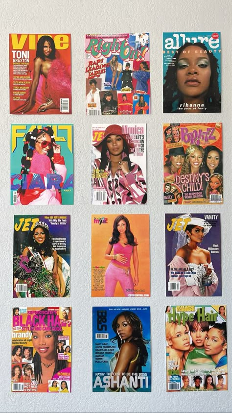 #blackgirlfashion #blackgirlaesthetic #blackwomenmagazine #2000s #90s 90s Magazine Covers Aesthetic, 2000s Magazine Covers Aesthetic, Nyc 2000s Aesthetic, Magazine Theme Photoshoot, Magazine Cover Wall Art, 2000s Magazine Aesthetic, 90s Magazine Covers, 90s Magazine Aesthetic, Hype Hair Magazine 90s