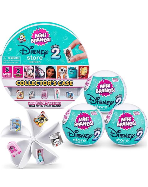 Description Unwrap, peel and reveal REAL miniature Disney Store collectibles! Collect, store and display your favorite Mini Brands Disney Store Series 2 minis with the Collector’s Case! Each case stores up to 30 Mini Brands Disney Store Minis. There are over 60 miniatures of your favorite Disney brands to collect from Marvel, Pixar, Star Wars, Mickey Mouse & Friends and Disney Princesses. Find Minis of your favorite characters like Find minis of your favorite characters like Woody, Thor, Jasmine Disney Mini Brands, Saw Series, Mini Brands, Disney Gift, Disney Theme, Mickey Mouse And Friends, Heart For Kids, Starter Pack, Disney Store