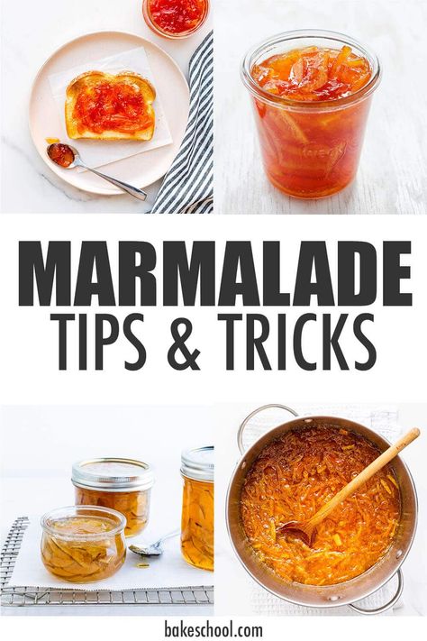 Find out all the tips and tricks you need to make the best marmalade ever, including the ratio of fruit to sugar, how to achieve the perfect set, and troubleshooting set problems like why is marmalade dry or lumpy, or watery. Making Marmalade, Root Vegetable Gratin, Homemade Marmalade, Seville Orange Marmalade, Jam Maker, White Wine Chicken, Marmalade Jam, Homemade Croissants, How To Make Orange