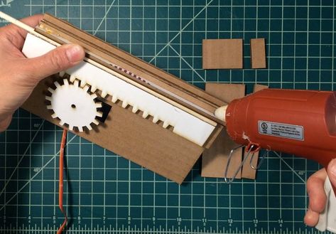 Linear Motion by Rack and Pinion: 8 Steps (with Pictures) Rack And Pinion Gears, Arduino Controller, Linear Motion, Illustration Board, Rack And Pinion, Pinion Gear, Chemical Engineering, Mechanical Design, Mechanical Movement