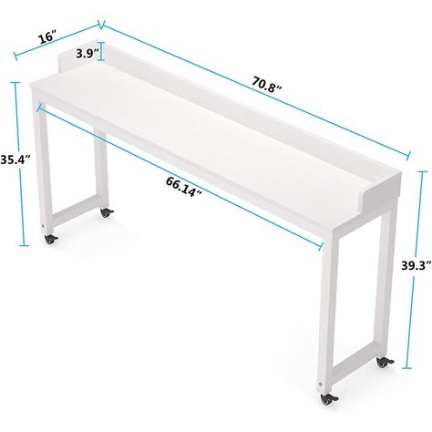 Bed Table On Wheels, Rolling Desk, Woodworking Furniture Plans, Minimal House Design, Small Space Storage, Big Desk, Desk Ideas, Organization Diy, Bed Table