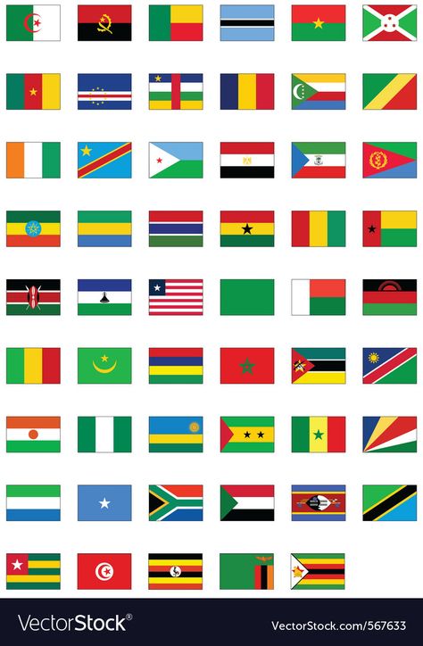 Flags Of Africa, African Flags, All African Countries, All Country Flags, Country Flags Icons, Clothing Symbols, Congo Flag, County Flags, Nigeria Flag