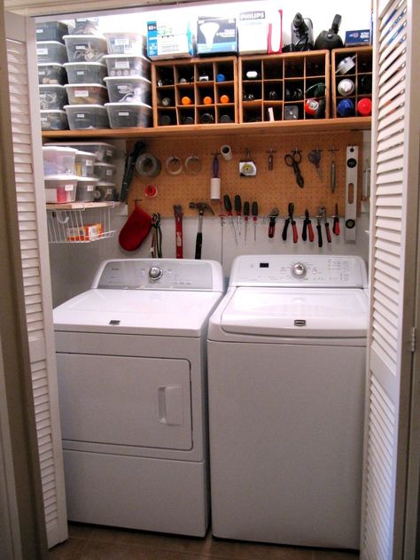 Laundry Closet Organization, Laundry Room Storage Shelves, Cleaning Essentials, Small Laundry Room Organization, Basement Laundry Room, Basement Laundry, Laundry Room Doors, Big Room, Laundry Closet