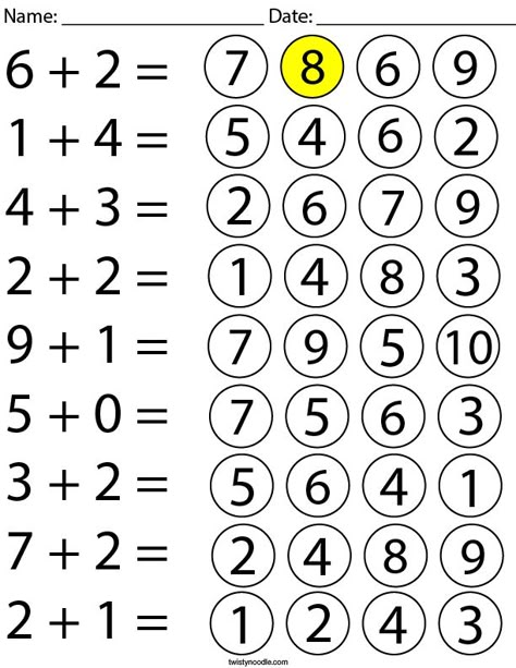 Easy Math Worksheets, Kindergarten Math Worksheets Addition, Preschool Activities Printable, Preschool Workbooks, Math Addition Worksheets, Kids Worksheets Preschool, Preschool Math Worksheets, Multiplication Worksheets, Kids Math Worksheets