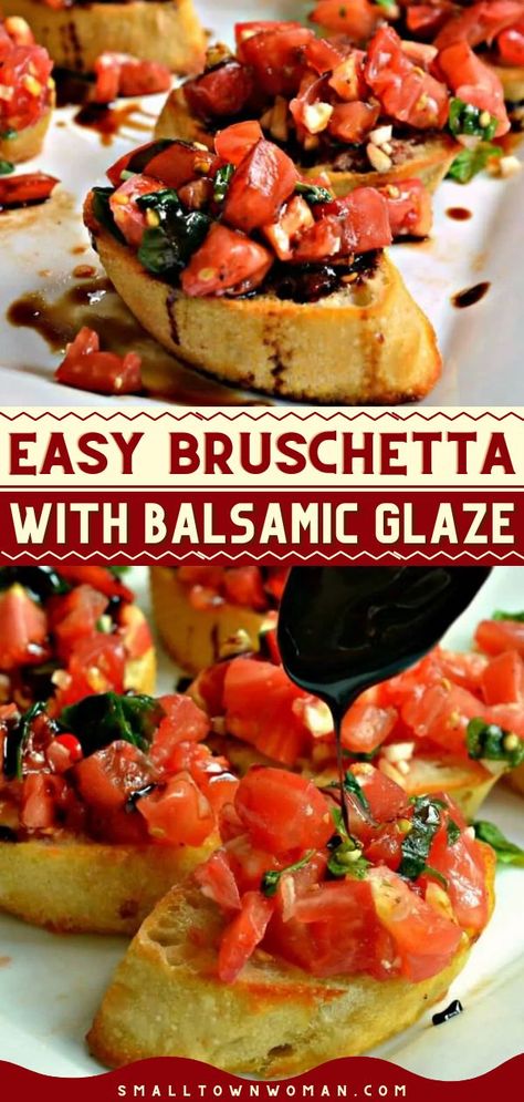 EASY BRUSCHETTA WITH BALSAMIC GLAZE, thanksgiving recipes, christmas appetizers Brusetta Appetizer Recipe, Burchette Recipe, Friends Giving Appetizers, Recipes For Bruschetta, Dinner Appetizer Recipes, Bruschetta For Party, Bruschetta On Sourdough, At Home Appetizers Easy Recipes, Appetizer Recipes Thanksgiving Easy