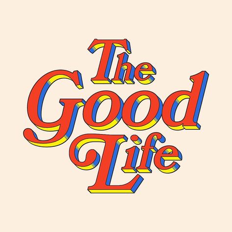 GATHER COLOUR INSPO | The Good Life | Series Design inspiration from @andrewhochradel @sandalschurch #prochurchmedia 70s Type, Cute Type, Retro Type, Inspiration Typographie, Logos Vintage, Logos Retro, Mode Prints, Wallpaper Retro, 타이포그래피 포스터 디자인