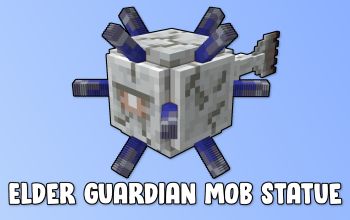 Elder Guardian Mob Statue Elder Guardian Minecraft, Elder Guardian, Minecraft Images, Minecraft Inspiration, Minecraft Decorations, Minecraft Pixel Art, Black Spider, Pixel Art, Minecraft