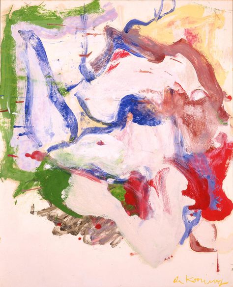 Untitled, ca. 1970 by Willem De Kooning Kooning Paintings, De Kooning Paintings, Da Fuq, Milwaukee Art Museum, Milwaukee Art, Haitian Art, Expressionist Artists, Cy Twombly, Willem De Kooning