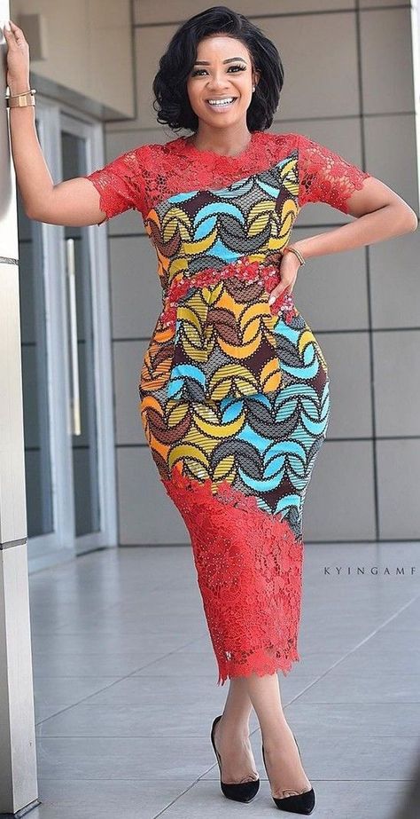 f016e59c7ad8b1d72903bb1aa5720d53desc45379389ri Serwaa Amihere, Ankara Dress Styles, Short African Dresses, African Dresses Modern, 30 Outfits, Afrikaanse Mode, African Wear Dresses, African Lace Dresses, African Fashion Ankara