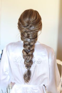 #BEAUTY, #RELATIONSHIPS #Fashion #Animals #Outfits #Winter Outfits #Animals Plaited Hairstyles For Wedding, Brides Hairstyles Braid, Wedding Hairstyles For Long Hair Plait, Bride Wedding Hair Braid, Loose Plait Wedding Hair, Big Braids Hairstyles Wedding, Long Braided Wedding Hairstyles, Bridesmaid Hairstyles For Thick Long Hair, Thick Braid Wedding Hair