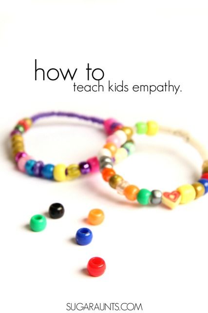 How to teach kids' empathy? Make an empathy bracelet with empathy beads to show respect and awareness of other's feelings.  This busy bag activity is based on the book, Quick as a Cricket. Teaching Children Respect, Social Emotional Learning Preschool, Kids Empathy, Teaching Kids Respect, Empathy Activities, Teaching Empathy, Show Respect, Learning Lessons, Social Emotional Activities