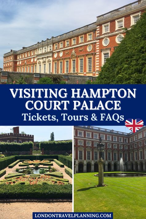 Explore the majestic Hampton Court Palace with our guide. Discover its stunning gardens, historic rooms, and the famous maze. Perfect for history enthusiasts and families alike. London Day Trips, London In May, London In August, Stunning Gardens, Hampton Court Palace Gardens, Cotswold Way, Palace Gardens, London Sights, London Itinerary