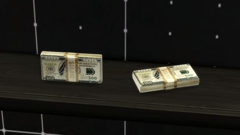 TS4 Sparkly Cash - YDB Sims 4 Money Stack Cc, Sims 4 Cc Money Clutter, Sims 4 Money Clutter, Sims 4 Money Cc, Cc Furniture, Sims 4 Clutter, Sims 4 Expansions, Fake Money, Money Stacks