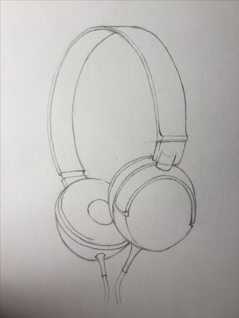 Tried headphones sketch. Sketch Of Headphones, Headphone Sketch Drawings, Drawing Of Headphones, Headphones Drawing Reference, Headphones Aesthetic Drawing, With Headphones Aesthetic, Headphone Drawing, Headphones Sketch, Basketball Project