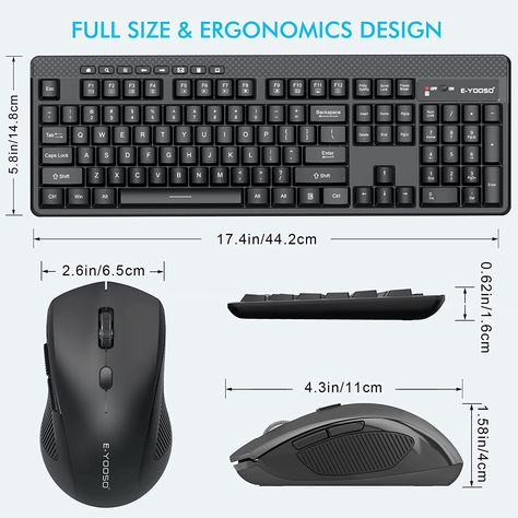 Keyboard For Computer, Mouse For Computer, Ergonomic Mechanical Keyboard, Bluetooth Keyboard And Mouse, Black Mechanical Keyboard, Wireless Keyboard And Mouse, Pc Windows, Mechanical Keyboard 65%, Keyboard And Mouse