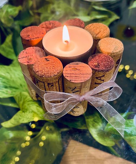 Cork Candle, Wine Cork Diy Crafts, Wine Cork Diy, Wine Party, Cork Diy, Wine Cork Crafts, Wine Corks, 2024 Christmas, Wine Parties