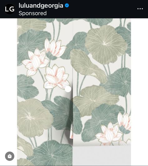 Water Lily Design, East Asian Art, Asian Inspired Decor, Asian Wallpaper, Lily Design, Lulu And Georgia, Peel Stick Wallpaper, Inspiring Spaces, East Asian