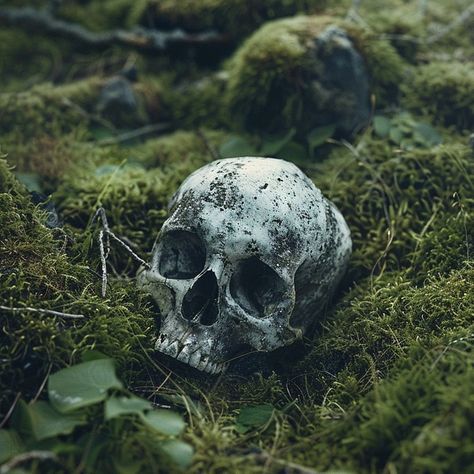 Even in stillness, life finds a way – nature's embrace on history's whispers. 🍃💀 #circleoflife #naturaltakeover #skullart #earthymood #mossandbones #lifeanddeath #forestfinds #naturesecrets #wildernessculture #ancientbones #forestfloor #mossy #woodlandwonders #naturelovers #naturalhistory #gothicnature #greenery #mysticnature #peacefulrest #lifeafterdeath #ecology #biophilia #mothernature #earthtones #hiddenbeauty #foresttreasures #woodlandmysteries #eternalcycle Mossy Skeleton Art, Bones In The Forest, Forest Skeleton, Mossy Skull, Animal Skulls In Nature, Life Finds A Way, Hidden Beauty, March 27, Art Space