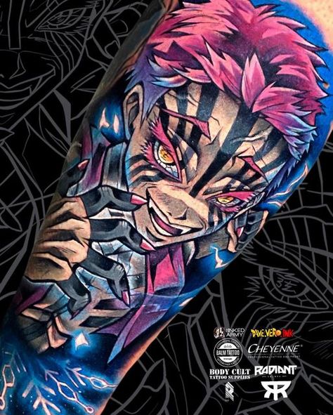 Akaza Demon Slayer Tattoo Ideas, Akaza Tattoo Design, Akaza Tattoo Ideas, Akaza Tattoo, Demonslayer Tattoo, Demonslayer Akaza, Demon Slayer Tattoos, Demon Slayer Tattoo Ideas, Tattoos God