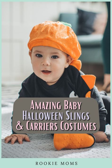 Do you and your baby love the carrier? If so, here is how to make Halloween easy! For wee babies experiencing their first Halloween, I think the baby carrier costume is the most practical (that is if you leave the house). Your baby is cozy and snug against you. Not to mention, you have your hands free! Below you will find our absolute favorite baby Halloween costumes for carriers & slings. Baby Wearing Costumes, Baby Carrier Costume, Baby Halloween Costume, Mom Challenge, Infant Carrier, Make Halloween, Sling Carrier, Toddler Mom, Baby Halloween Costumes