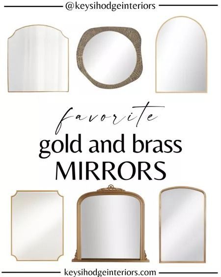 Blog about interior design and home decoration gold and brass mirrors by Keysi Hodge Interiors Mirror Mantle Decor, Table Decor Bedroom, Mirror Mantle, Decor Console Table, Brass Mirrors, Mirror Arch, Console Table Decor, Mantle Mirror, Console Table Decorating