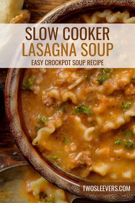 Slow Cooker Lasagna Soup Recipe | Crockpot Lasagna Soup Easy Lasagna Soup Crockpot, Lasagna Soup Crockpot Recipes, Lasagna Soup Slow Cooker, Crockpot Recipes Lasagna Soup, Crockpot Lasagne Soup, Crock Pot Lasagna Soup, Lasagne Soup Recipe Crock Pot, Lasagna Soup Crockpot Healthy, Crockpot Soup Recipes Easy