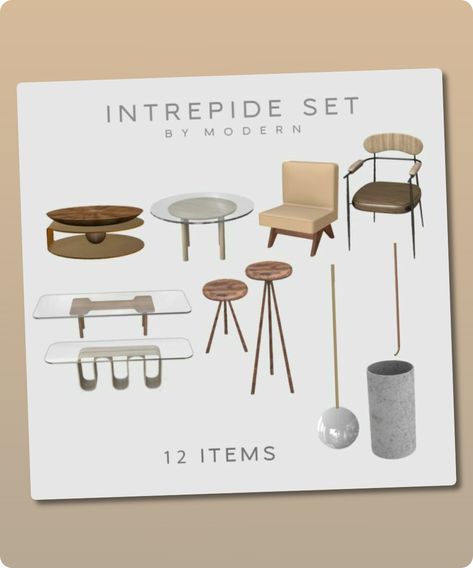 You can find the entire set in the link of the post. Author: Modern Learn more at: patreon.com #sims4 #gaming #sims #modern #sims4cc #furniture Sims 4 Cc Furniture Modern, Sims 4 Male Clothes, Mod Jacket, Sims 4 Cc Download, Silver Furniture, Male Clothes, Model Nails, Tools And Toys, Free Furniture