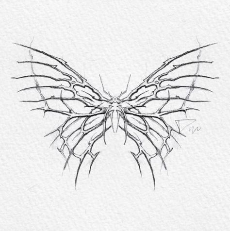 bellzeusch Cybersigilism Butterfly, Butterfly Wing Tattoo, Wings Sketch, Butterfly Sketch, Arm Tats, Skeleton Drawings, Skeleton Tattoos, Small Tattoos Simple, Moth Tattoo