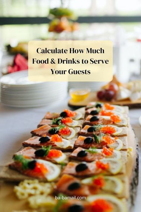 I can’t decide which is more devastating - leaving guests hungry or wasting perfectly good food because you cooked too much. There may be no right answer to this dilemma, but there is a solution. That solution is menu planning, a skill used by all chefs and all caterers that we, home cooks, often forget about. But it can really help in determining the right amount of food for every gathering, so those who stick to it will benefit tremendously. Party Food Calculator, Food For A Party, Party Hosting, Menu Planning, Host A Party, Home Party, House Party, Calculator, Party Planning