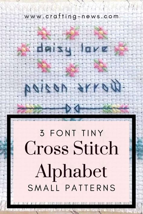 These 3 Font Tiny Cross Stitch Alphabet Small Patterns is the perfect way to subtly customize your cross stitch work. Add small details or even your name to your finished work! Free Tiny Cross Stitch Patterns, Small Cross Stitch Font, Cross Stitch Fonts Free, Cross Stitch Alphabet Patterns Free, Mini Cross Stitch Patterns Free, Small Cross Stitch Patterns Free, Tiny Cross Stitch Patterns, Tattoo Fonts Ideas, Cross Stitch Patterns Beginner