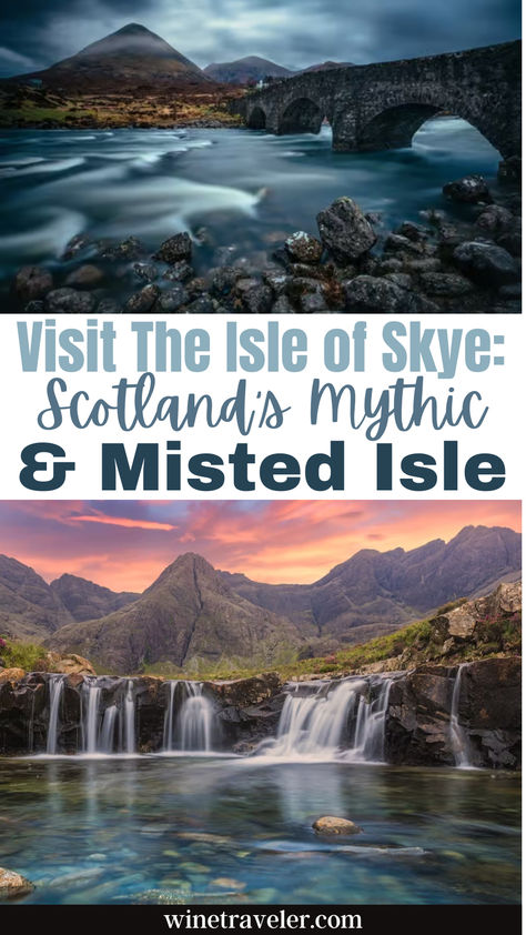 Why you should Visit The Isle of Skye: Scotland’s Mythic & Misted Isle. Skye is the most famous of Scotland’s islands, a beautiful place of myth and legend. The spectacular scenery offers countless attractions for climbers, hikers, and recreational walkers. With opportunities to spot rare wildlife and enjoy excellent island produce, The Isle of Skye is the perfect destination for a visitor with a love for the Scottish landscape. Isle Of Lewis Scotland, Isle Skye, Uk Itinerary, Isle Of Skye Map, Skye Island, Island Of Skye, Scotland Travel Guide, Scotland Trip, Isle Of Skye Scotland