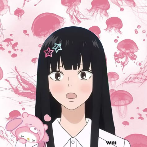 Sawako Pfp Icon Coquette, Anime Coquette, Mata Manga, Kimi No Todoke, Japanese Couple, Everyday Bag Essentials, Cute Pink Background, Grunge Pictures, Best Anime Couples