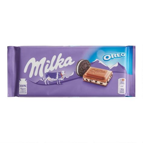 STARK MILKA OREO BAR 3OZ | World Market Oreo Bars, Oreo Milk, Milka Chocolate, Lolli And Pops, Chocolate Pack, Chocolate Oreos, Chocolate Candy Bar, Chocolate Brands, German Chocolate