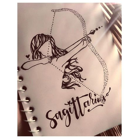 Proud Sagittarian! #proud #sagittarius #sagittarian #stars #constellations #sketch #blackandwhite #girl #archery #art #artlovers #artwork #doodles #doodle #blue #black #calligraphyaddict #calligraphynewbie #calligraphy #lettering #handlettering #doodling #archer #bowandarrow #arrow #feminine Sagittarius Sketch, Sagittarius Doodle, Archery Art, Sagittarius Tattoos, Archer Tattoo, Archery Women, Stars Constellations, Archery Girl, Sagittarius Tattoo