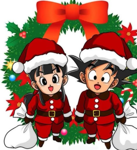 Dragon Ball Z Christmas Tree, Goku Christmas, Mickeys Christmas Party, Z Warriors, Goku And Chichi, Mickey Christmas, Snowmen Patterns, Pin Logo, Dragon Ball Artwork