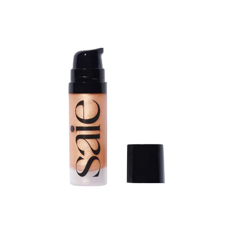 Saie Mini Glowy Super Gel Lightweight Illuminator - Luminizer for Glowing Skin, Wear Alone or Under Makeup - Sunglow (0.5 Ounce) Glowy Super Gel, Super Glow, Squalane Oil, Too Faced Bronzer, Tinted Spf, Glow Skin, Make Up Inspo, Fancy Makeup, Mini Makeup