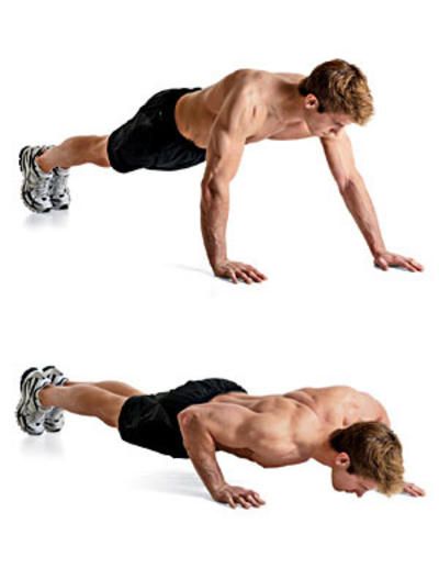 1. Staggered Hands Pushup Circuit Workout, Push Ups, Workout Moves, Gym Workout Tips, Mens Health, Weights Workout, Bodyweight Workout, Build Muscle, Body Weight