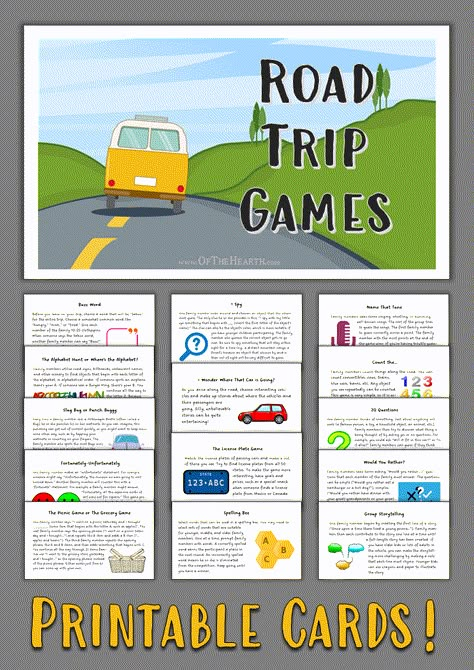 Road Trip Busy Bags, Road Trip Snacks For Kids, Family Road Trip Games, Car Trip Games, Wisconsin Dells Vacation, Road Trip Activity Book, Road Trip Stuff, Printable Road Trip Games, Fun Road Trip Games